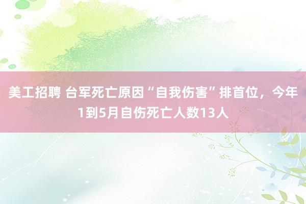 美工招聘 台军死亡原因“自我伤害”排首位，今年1到5月自伤死亡人数13人